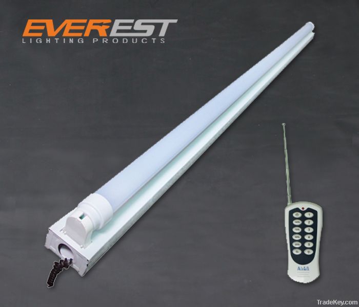 Single remote control led dimmer tube light