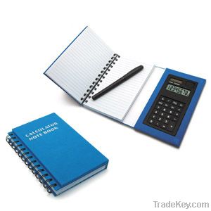 notebook  calculator with solar power