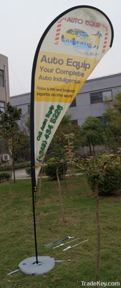 Hot sales teardrop outdoor flag banner