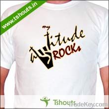 'My Attitude Rocks' from Tshouts - Funny design tshirt