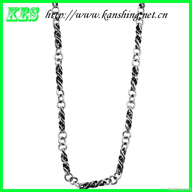 Brass twisted link chain