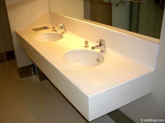 KKR Hot Sale Acrylic Solid Surface Bathroom Vanity Top