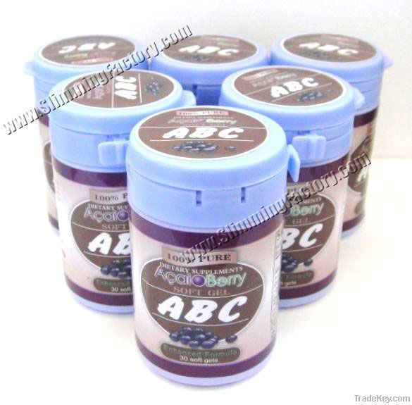 100% Loss Weight Capsule Slimming Soft Gel Abc Acai Berry