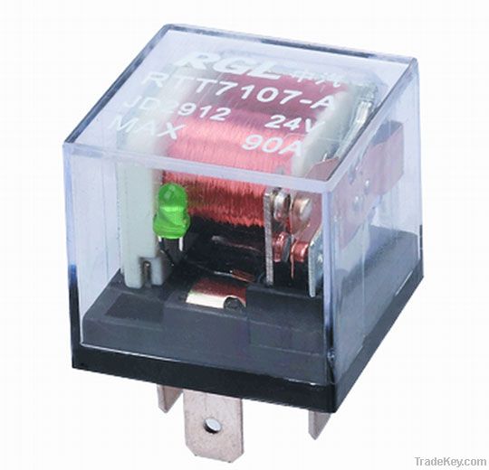 automotive relay 12V 90A (Crystal case with diode))