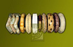Authentic wooden design bangle