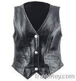 LADIES LEATHER VEST