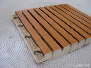 wood grooved acoustic panel