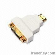 24+1 HDMI Male to DVI Female Adapter with Gold-plated Connector