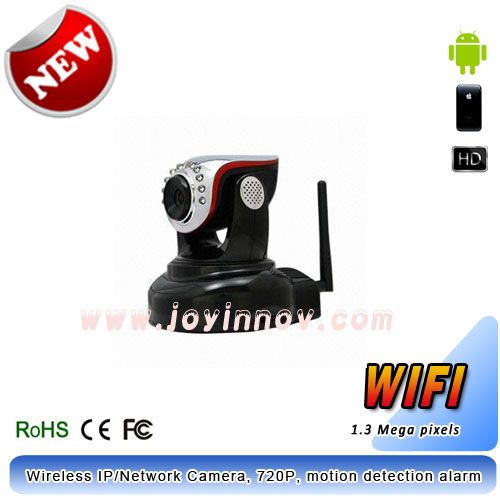Wireless IP/Network Camera, HD 720P, two-way audio, night vision function