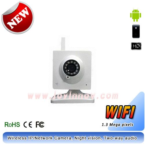 Wireless IP/Network Camera, HD 720P, two-way audio, Megapixels CMOS, IR-cut sensor