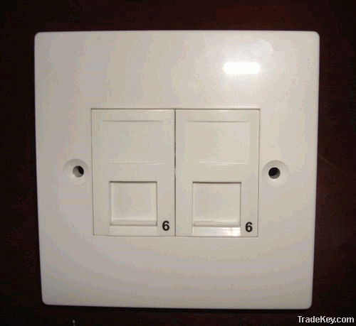 Cat6 Modular Face Plate