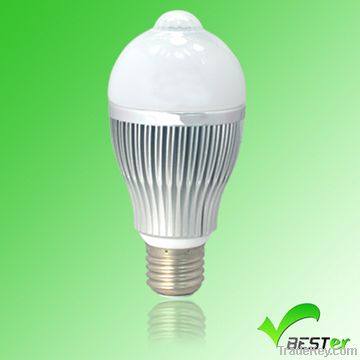 LED motion sensor light bulb
