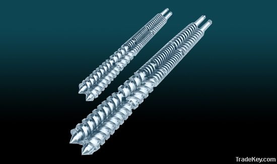 the paralled twin-screws and barrel for extrude machine