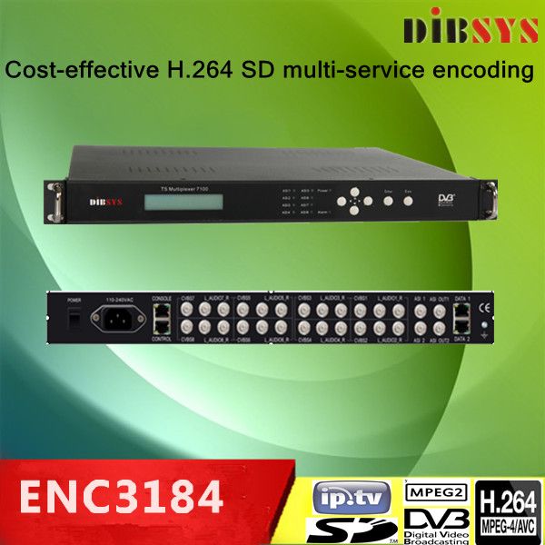 8 in 1 low bitrate MPEG-2/H.264 SD Encoder