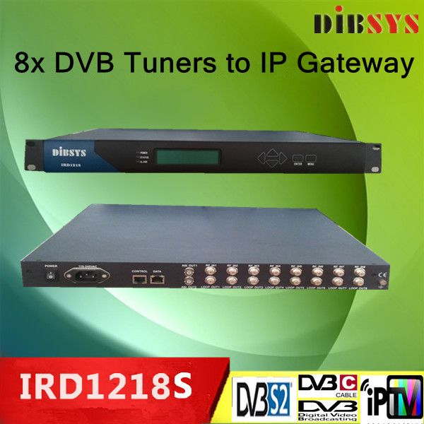 8 RF tuners FTA to IP with SPTS/MPTS channels