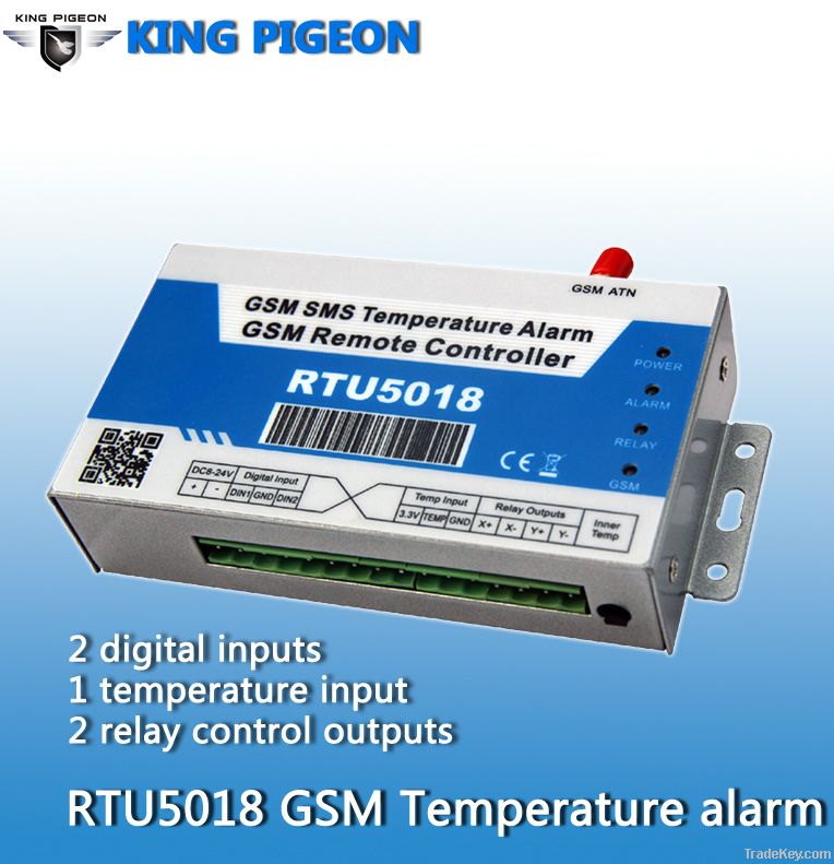 GSM RTU5018 Temperature alarm unit, sms temperature monitoring