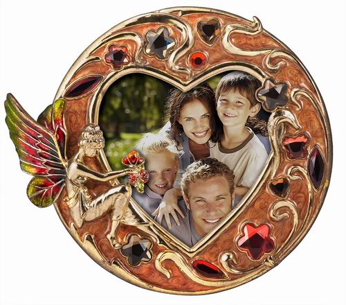 Heart Shaped Glass Picture Frame