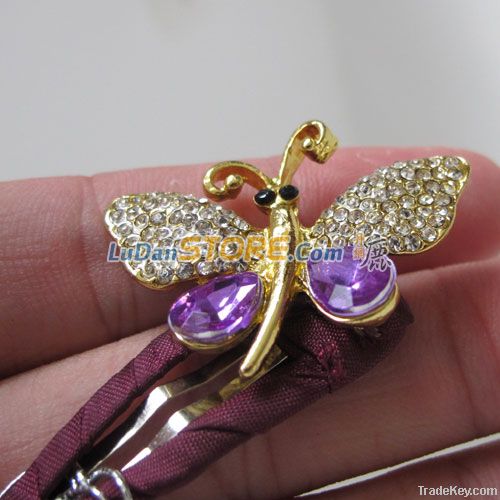 Batterfly Alloy Modern Design Hair clip Christmas'Gift