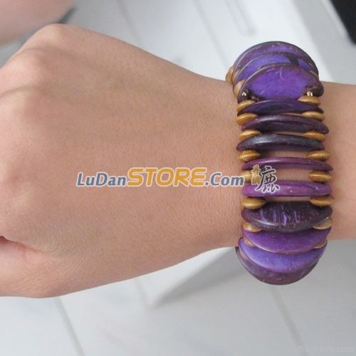 Purple Delicate Design Bangle Bracelet Wristband Gift