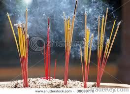 Burning Incense Sticks