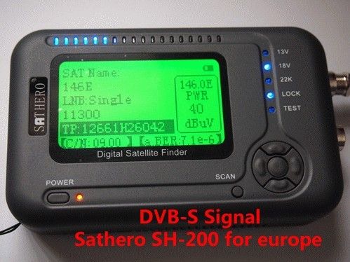 DVB-S Sathero Satellite Finder SH-200