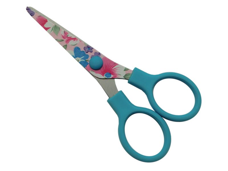 Kitchen Scissor,PP and Rubber Handle Scissor,Printed Scissors,MultiColor Scissor
