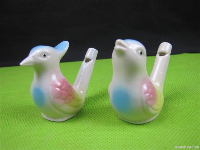 water Bird Whistle, clay bird, Ceramic whistle bird