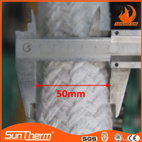 Glass fiber / steel wires strengthened ceramic fiber rope