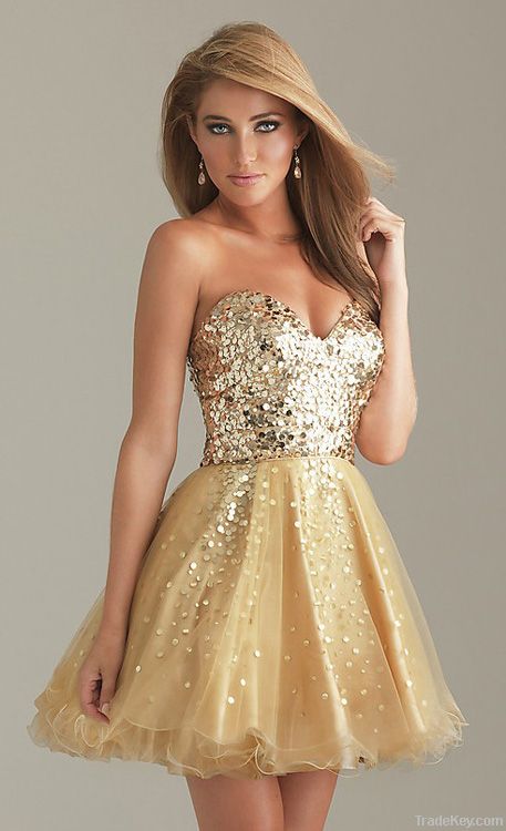 Sequined party dress 2012