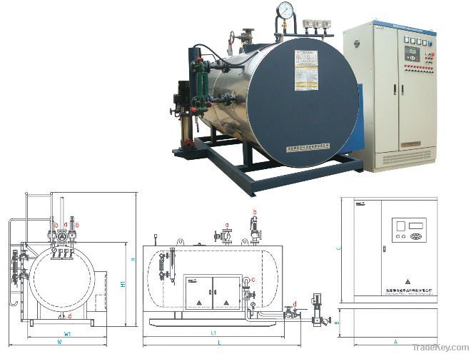 WDR horizontal electric steam boiler