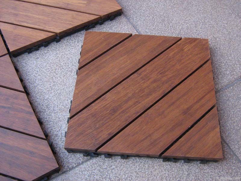 Outdoor DIY Bamboo Flooring