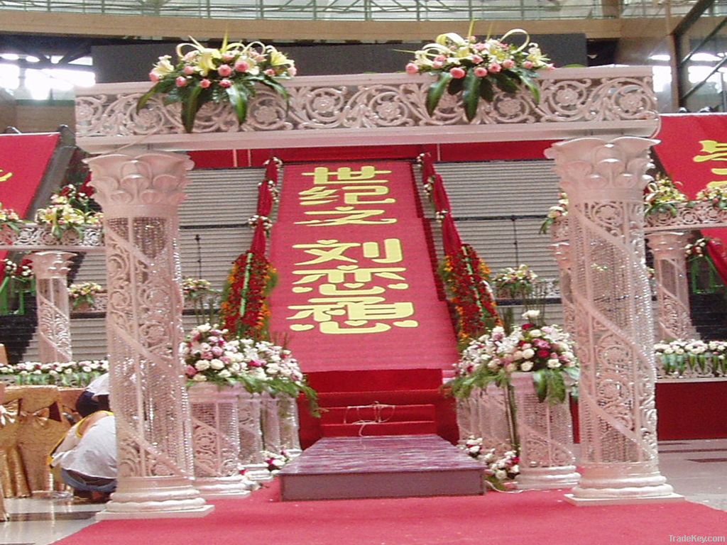 wedding decoration pagoda pillars