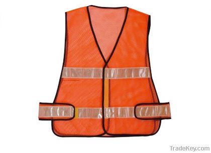 Reflective police mesh vest