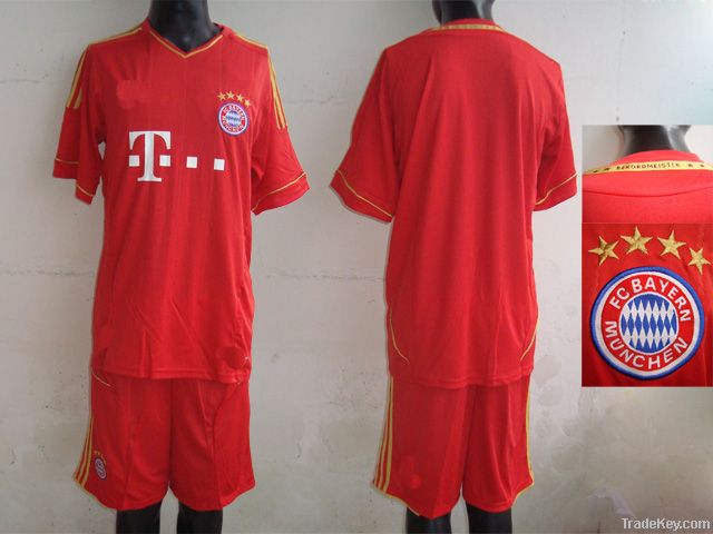 11-12 American away red soccer uniform, soccer jersey