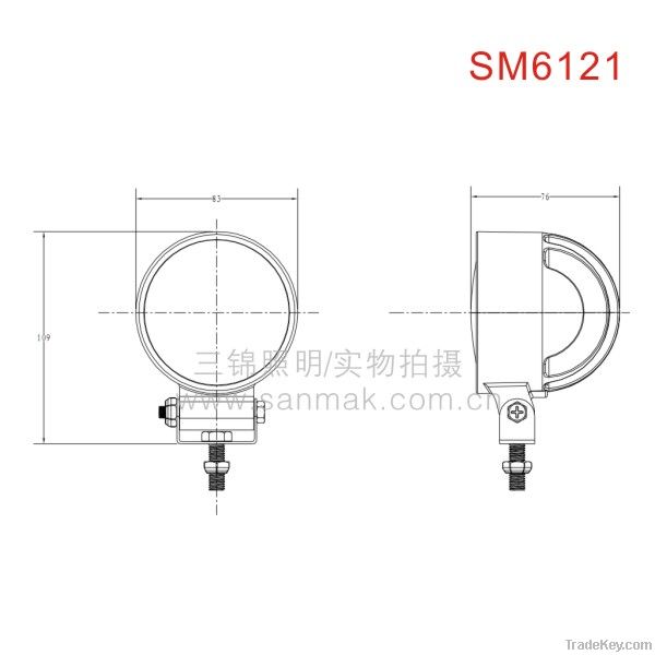 New-12W LED work light/led work lamp