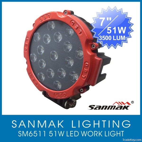 Hot sells-51W super high power LED work light, for excavator