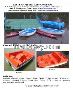 Pedal/Paddle Boat,Rowing Boat and Canoe boat