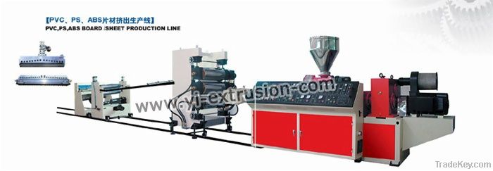 PVC, ABS, PS sheet/board production line