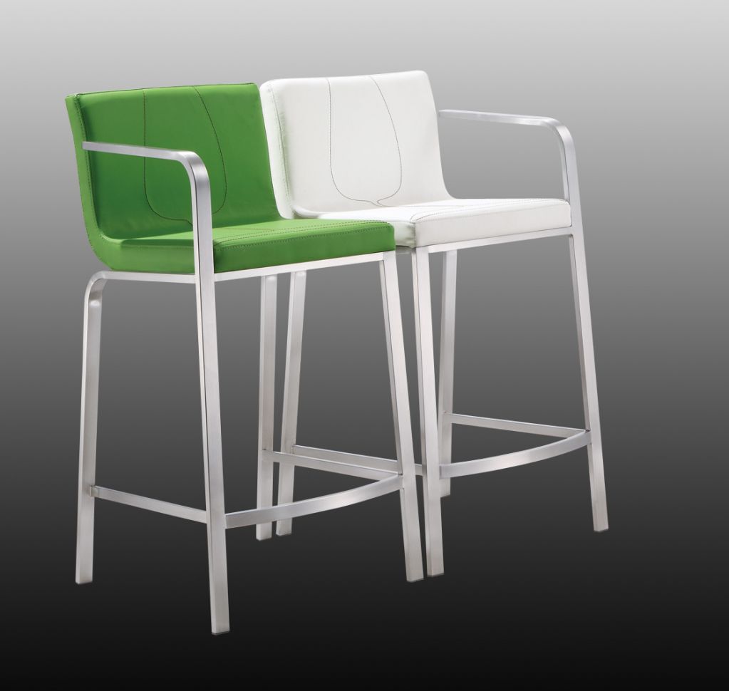 Brushed Stainless Steel Bar Stool