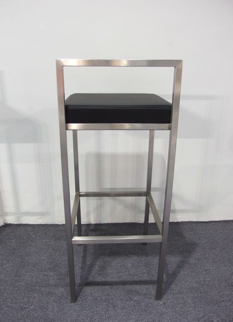 brushed steel bar stool bar chair metal chair