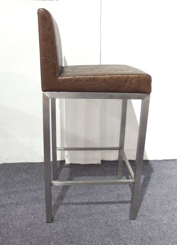 Brushed Stainless Steel Bar Stool