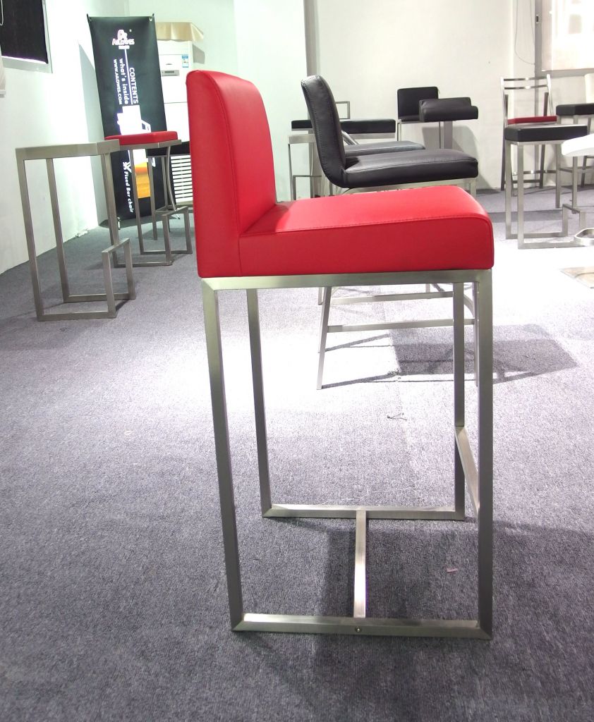 Brushed Stainless Steel Bar Stool