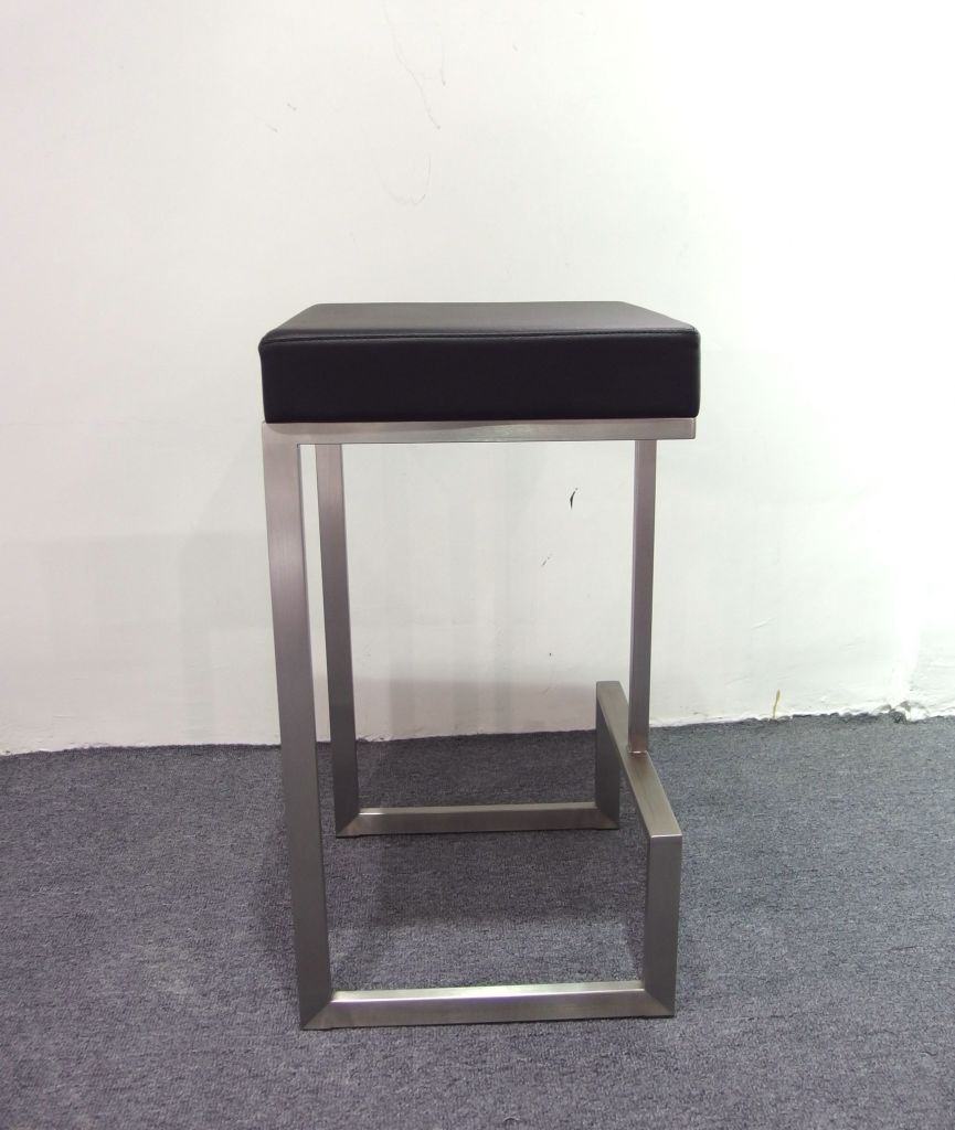 Brushed Stainless Steel Bar Stool