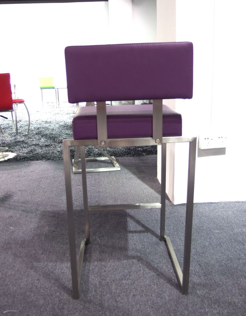 Brushed Stainless Steel Bar Stool