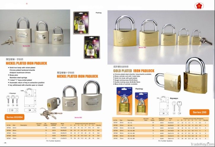 20mm brass padlock