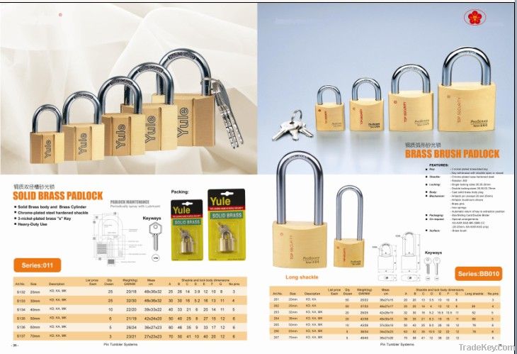 brass padlock