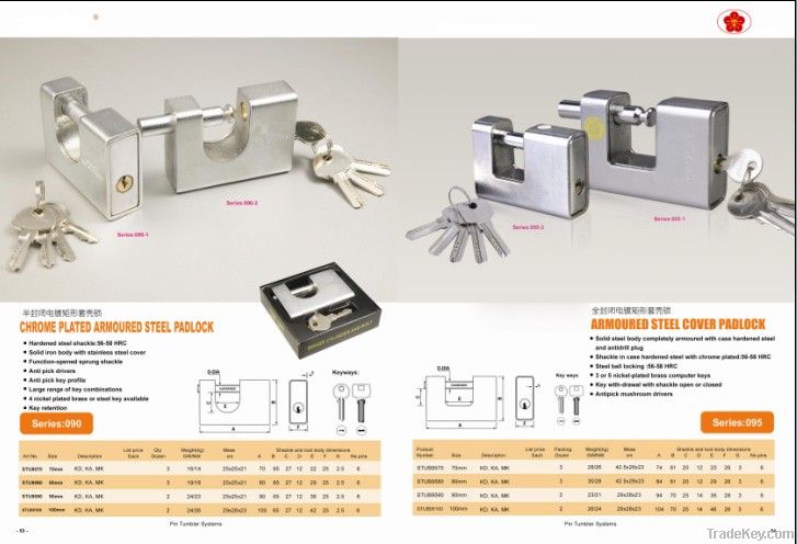 38mm iron grey padlock