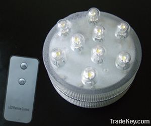 Remote Submersible LED Light---9 LED White