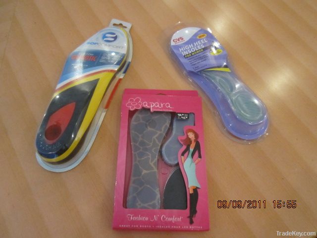 blister card packaging for insole