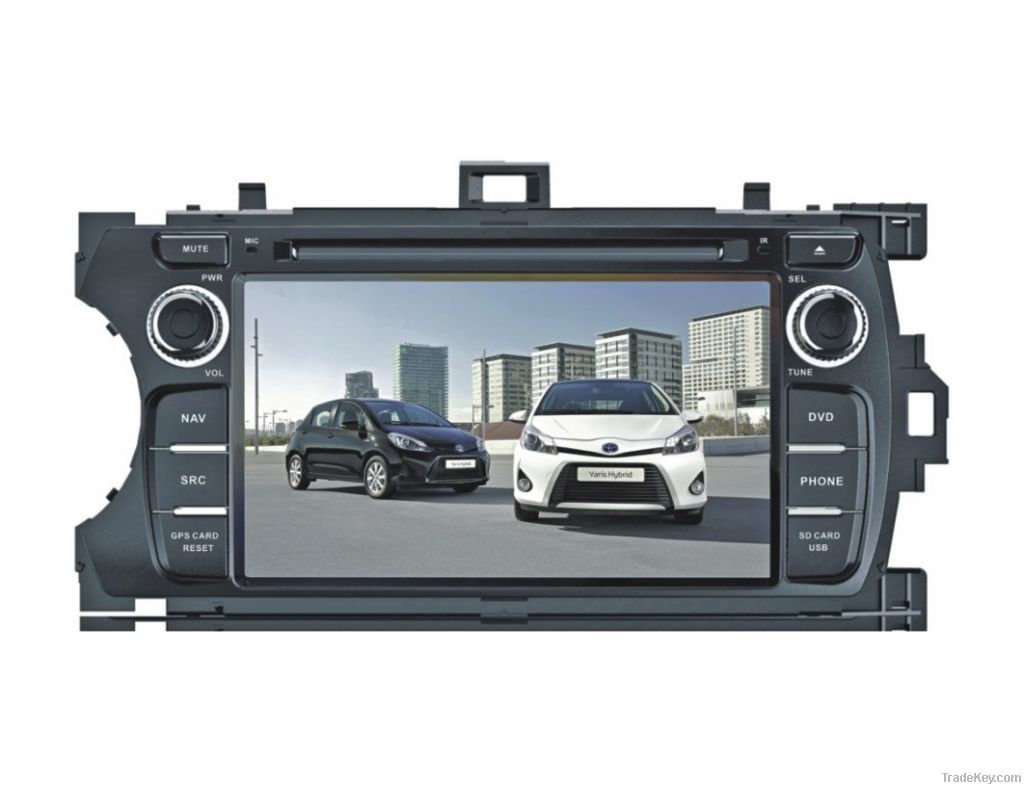 Car GPS DVD Player for Toyota Yaris 2012 With Bluetooth